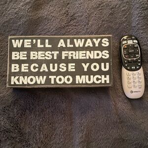 Black and White Decorative Sign